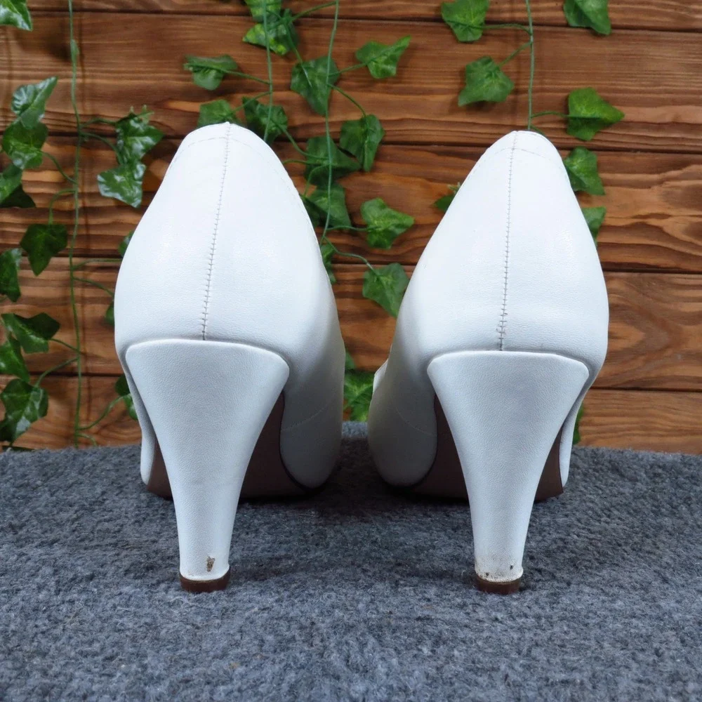 Chase + Chloe Kimmy-21 Women Mary Jane Pumps Size 8.5 Dress Wedding White Shoes